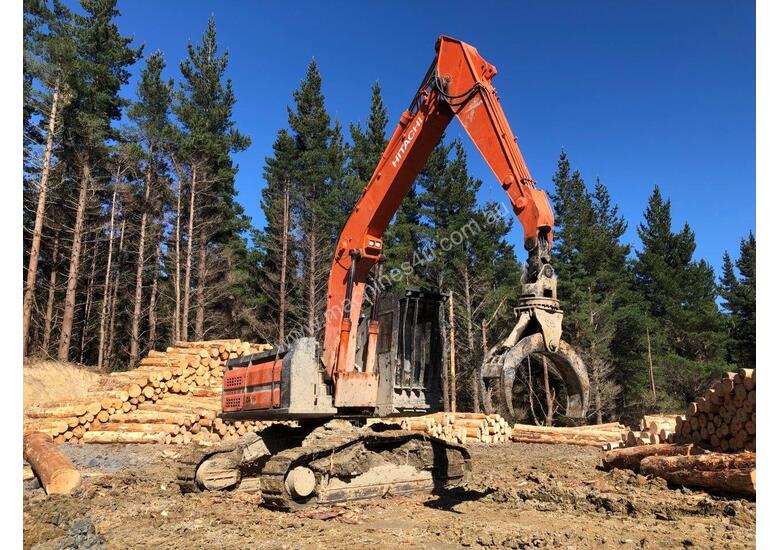 caption 2014 Hitachi ZX 290L-3 Log Loader