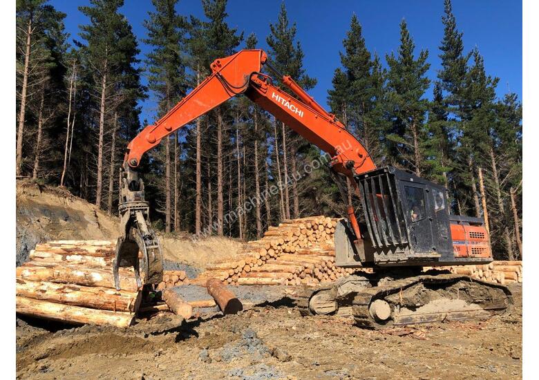 caption 2014 Hitachi ZX 290L-3 Log Loader
