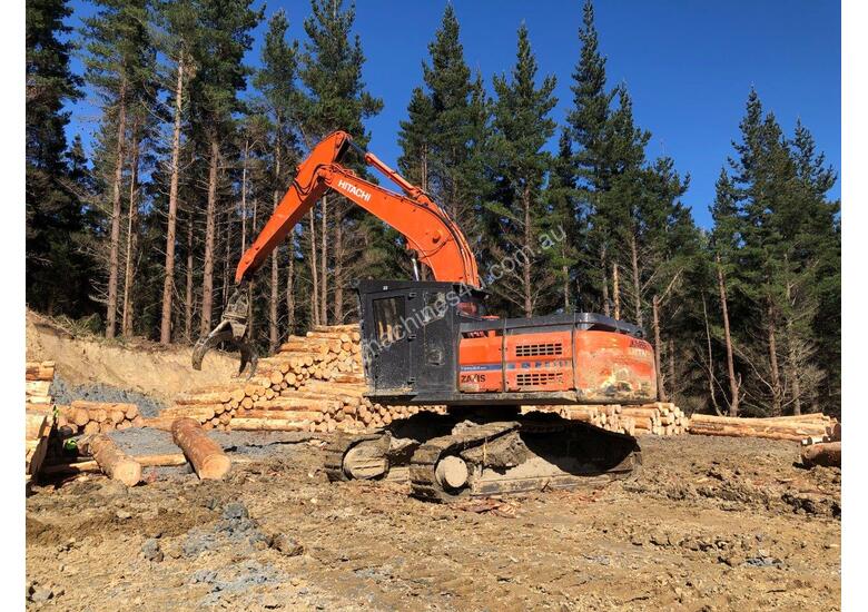 caption 2014 Hitachi ZX 290L-3 Log Loader
