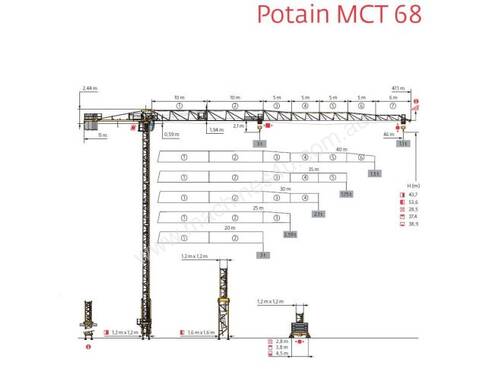 Used potain 2016 Potain MCT68 Construction Equipment in , - Listed on ...