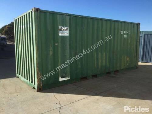 20ft Green Shipping Container.