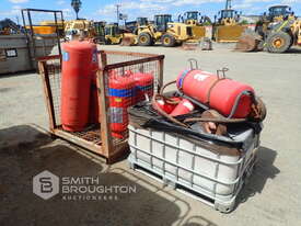 2 X CONTAINERS OF USED FIRE SUPPRESSION & EXTINGUISHER BOTTLES - picture0' - Click to enlarge