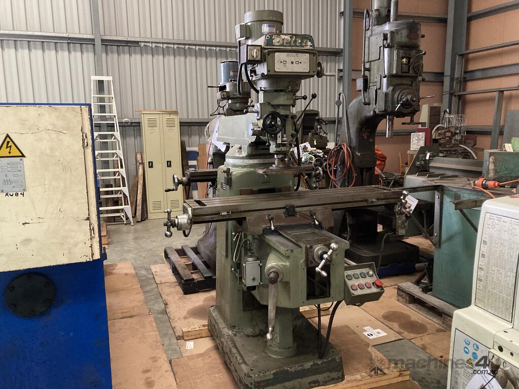 Used delta Used Delta TW-3VH Turret Milling Machine Vertical Mills in ...