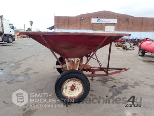 CUSTOM BUILT SINGLE AXLE TRACTOR DRAWN PTO SPREADER