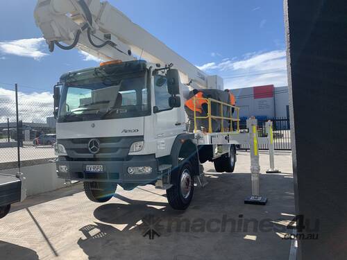 28m Travel Tower / Cherry Picker  66kV insulated EWP on Mercedes-Benz Atego 
