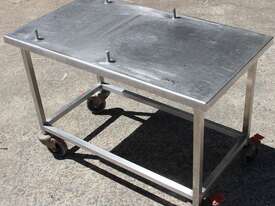 Stainless Steel Mobile Table. - picture1' - Click to enlarge