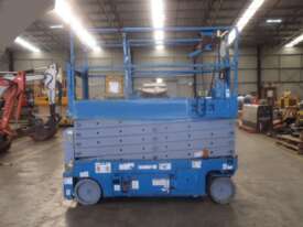 Genie GS3232 Narrow Electric Scissor Lift with Out Riggers - picture0' - Click to enlarge