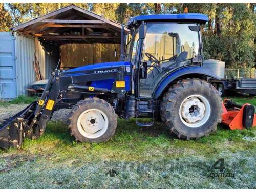 lovol 60hp tractor with loader and flail mower