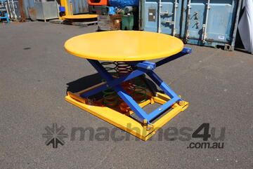Self-Leveling Table Pallet Loader Leveller Turntable 1150mm Diameter - Optimum Self-Leveling Table Pallet Loader Leveller Turntable 1150mm Diameter - Optimum