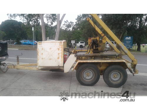 2.3 ton cable drum trailer , 5-10 Kn drum drive for cable recovery,  hyd self loader , 