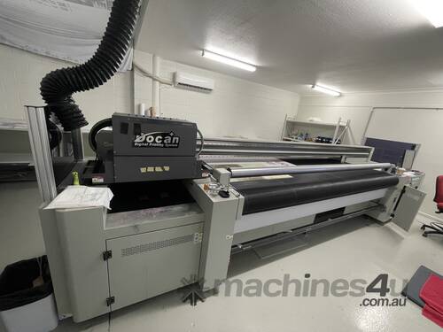 DOCAN UV Hybrid Printer FR 3210T LED Lamp Onix Rip Center with Kyocera KJ4a(x 6 heads ) Width 3.2m. 