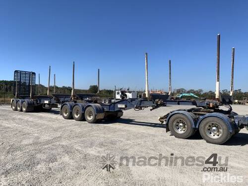 2004 OPhee Tri Axle Semi Trailer Tri Axle B Double Logging Skel Set