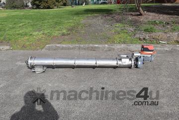 Stainless Steel Variable Speed Auger Feeder Screw Conveyor - 2m Long Screw