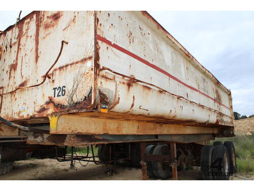 TANDEM AXLE SEMI TRAILER END TIPPER