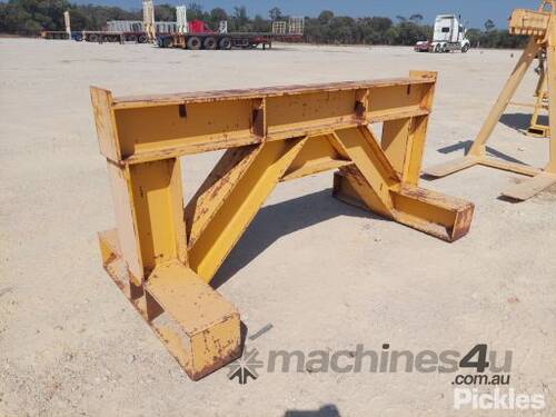 Heavy Duty Fabricated Trestle, Steel Construction, Approx. 2020mm (w) x 1020mm (d) x 970mm (h). Note