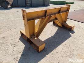 Heavy Duty Fabricated Trestle, Steel Construction, Approx. 2020mm (w) x 1020mm (d) x 970mm (h). Note - picture1' - Click to enlarge