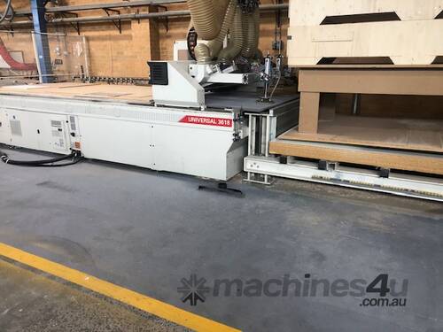 SMC Morbidelli 3660*1880  Flatbed Nesting CELLA UNI 3618 , Auto Load on / Load off,  20 Tools 2011