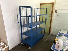 Mobile 4 shelf stock storage unit - picture0' - Click to enlarge