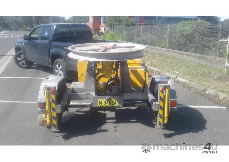 caption 3Kn fibe optic Capstan winch , Trailer mounted , 2cyl diesel , LED lights ,