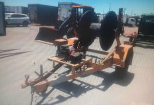 1 ton hyd self loader cable drum trailer , hyd jack legs , hyd independent lift arms ,