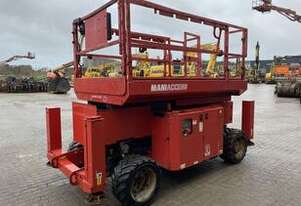 Manitou 100SC 4WD Diesel Scissor Lift (10 YT) - 567kg Lift Capacity