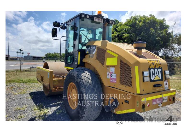 caption CAT CS78BLRC Vibratory Single Drum Smooth