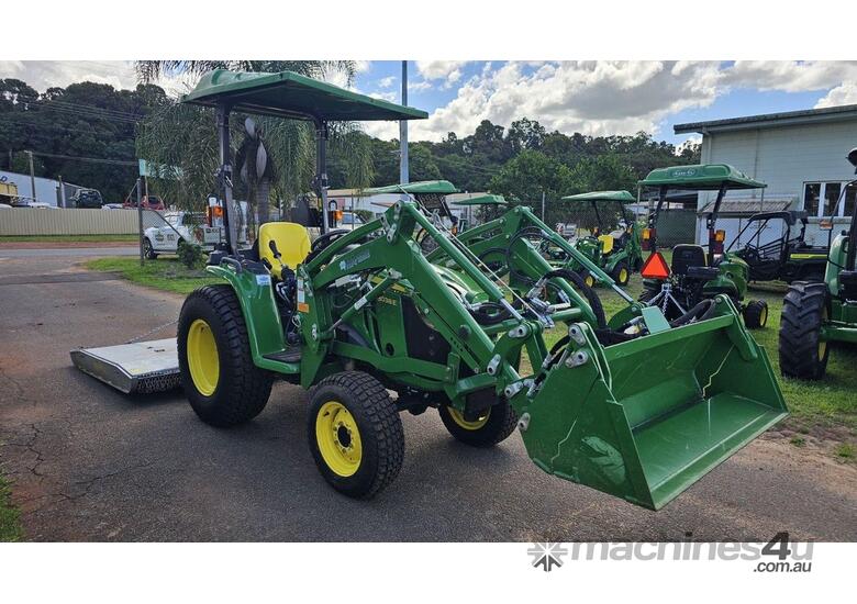 caption John Deere 3038E Tractor 30HP - Turbocharged and Equipped with Power Steering!