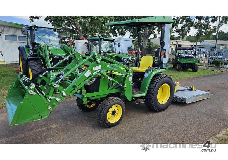 caption John Deere 3038E Tractor 30HP - Turbocharged and Equipped with Power Steering!
