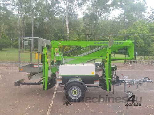 caption Nifty 120T 2 man 12.20m Trailer Mounted Work Platform