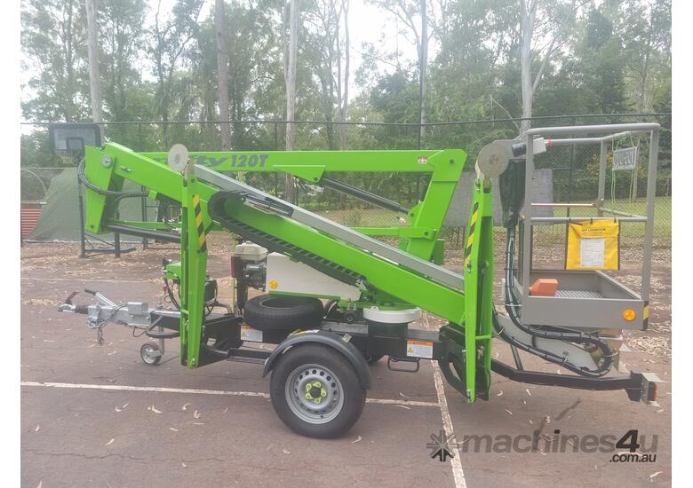 caption Nifty 120T 2 man 12.20m Trailer Mounted Work Platform