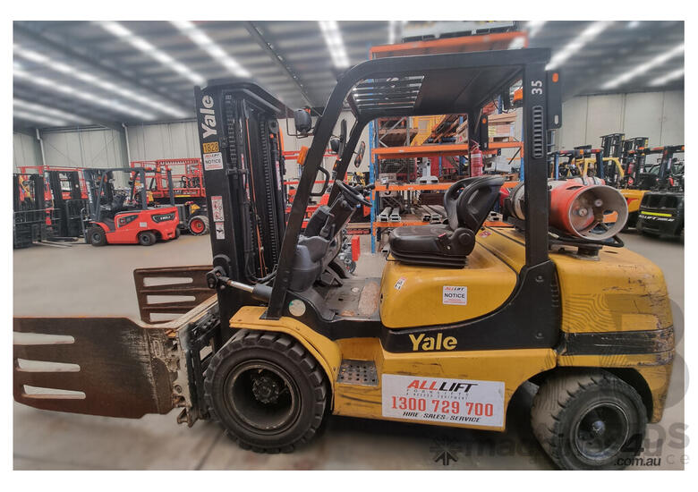 caption 2006 Yale Veracitor 35 GLP35TK 3.5 Tonne LPG Forklift 4.5m FSV