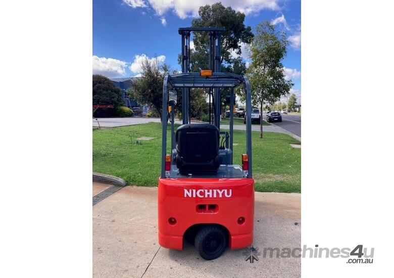 caption Nichiyu FBT13PN-75BC 3-Wheel Forklift | 1.3 Tonne | 4.5m Lift | Low 626 Hours