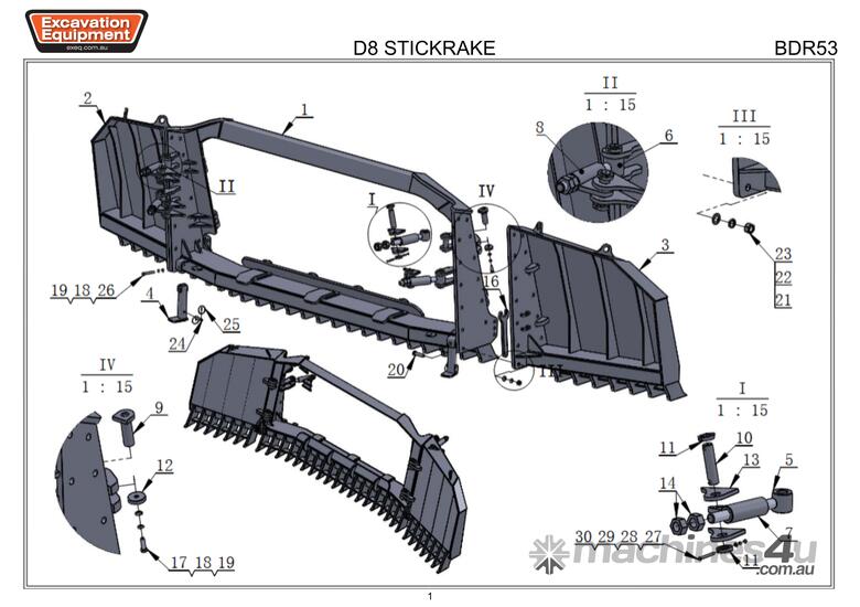 D8 Foldable Stick Rake