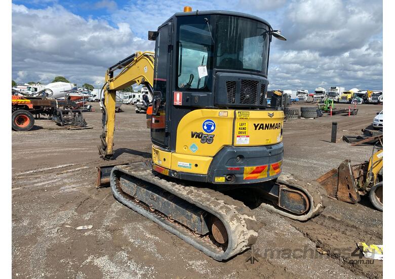 caption 2019 Yanmar VIO55-6B Excavator (Rubber Tracked)