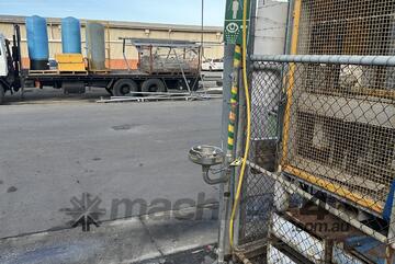 Emergency decontamination station industrial safety shower eye wash sign