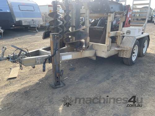 2011 Toro TX525 Wide Track Stand Behind Mini Digger & Trailer Combination 
