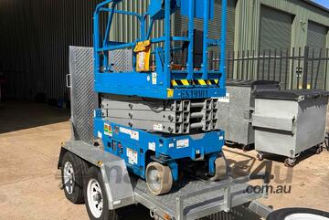 Genie GS1932 & Trailer Package - 19ft Electric Scissor Lift & 2t Plant Trailer