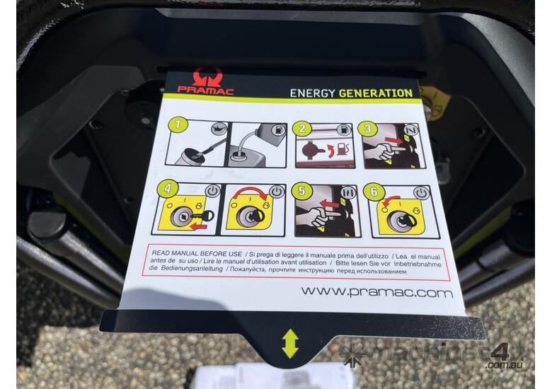 UNRESERVED Pramac Generac 7.2 KVA Electric Start Portable Generator - S8000