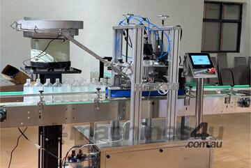 Automatic Cap Feeding and Capping Machine with Vibratory Bowl