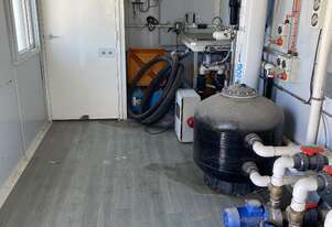100EP sewage treatment plant. Class A. 20FT CONTAINERISED MBR, UV & DISINFECTION