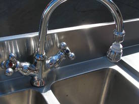 Large Long Commercial Stainless Steel Corner Sink - picture2' - Click to enlarge