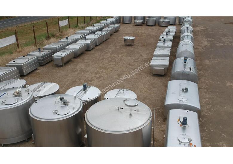 Used Unknown STAINLESS STEEL TANKS MILK VATS WINE BREWING Stainless