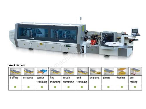 NANXING Pre- Milling & Corner Rounding 3 speed Touch screen  high quality Automatic EdgeBander NB7CJ