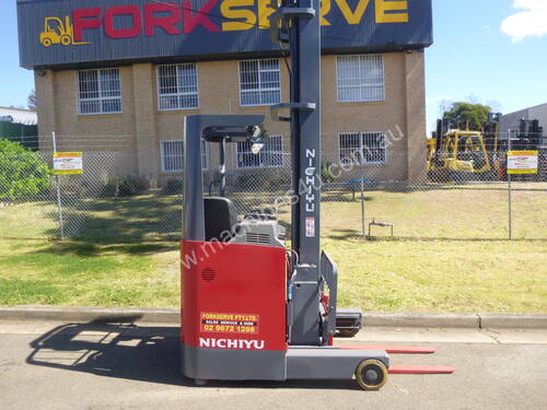 Nichiyu Electric Reach Forklift - New Paint, 8.0 Metre Lift, Serviced, Battery with Warranty