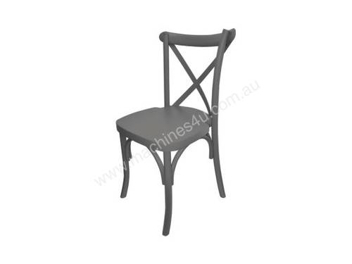 F.E.D. ZS-W03GR Gery Classic cross back wooden dining chair