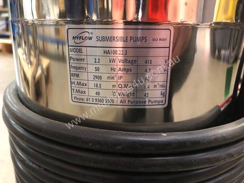 Amphibious Pump Hyflow Model HA100.22.3