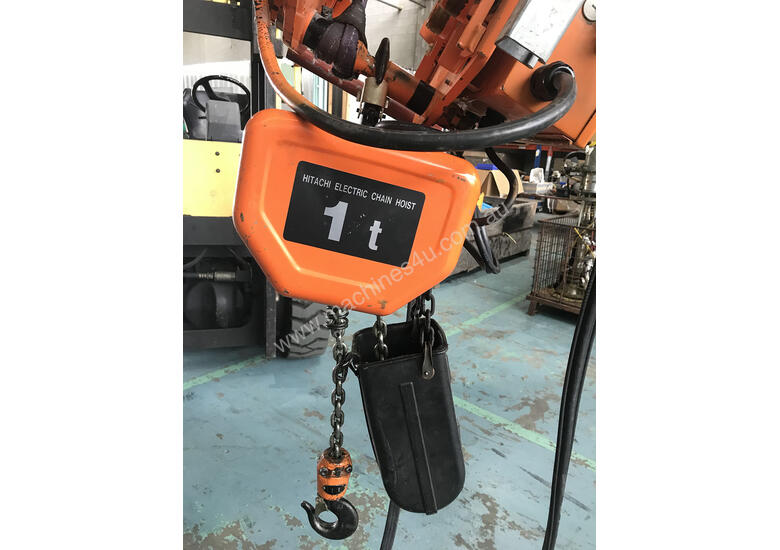 Used Hitachi Hitachi Electric Chain Hoist 1 Ton x 6meters 3 Phase 415