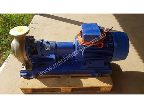2010 Siemens 37 KW Electric Motor Centrifugal KSB Alloy Stainless Water Pump 188 m/3h Head 40m 
