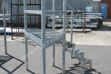 Raised Platform Steel Stairs Staircase Steps - 0.92m high