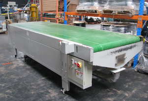 Large CNC Motorised Belt Conveyor Sheet Material Feed and Takeoff - 4m long